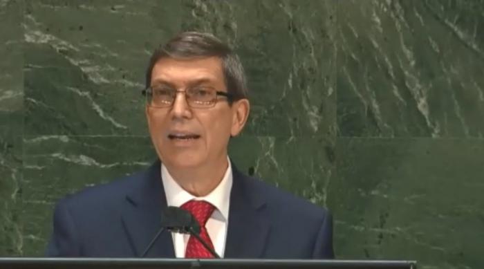 Bruno Rodríguez: «Necesidad de poner fin al bloqueo económico, comercial y financiero impuesto por los Estados Unidos de América contra Cuba» (+Video)