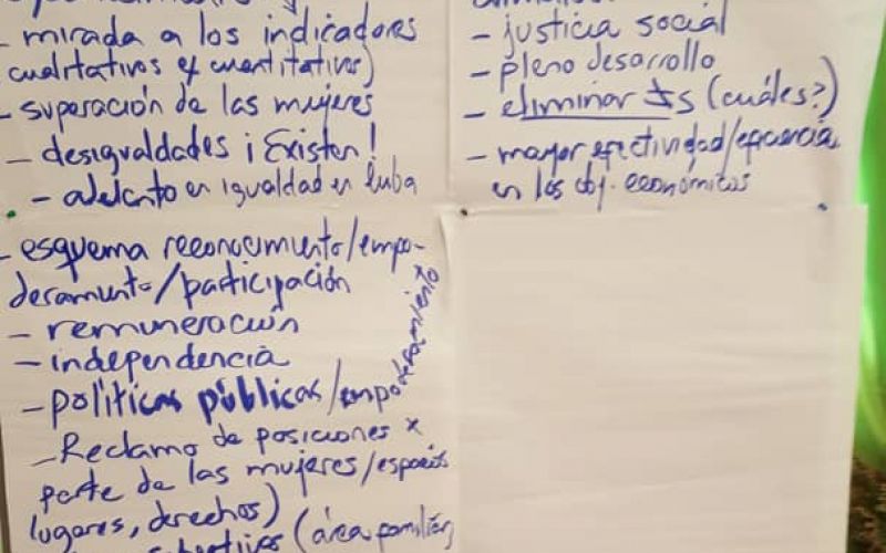 Primer Taller de intercambio y construcción participativa para potenciar la igualdad de género y el empoderamiento de las mujeres Nombre d
