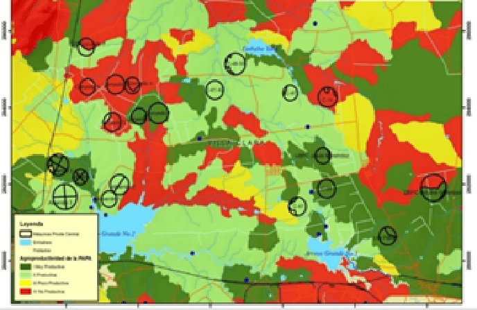Sistema automatizado para los arrozales. Ejemplo De Captura Geoespacial De La Agroproductividad De Un Area