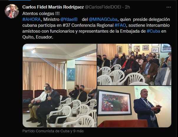 Cuba ratifica la voluntad y compromiso con la seguridad alimentaria en la 37 Conferencia Regional de la FAO