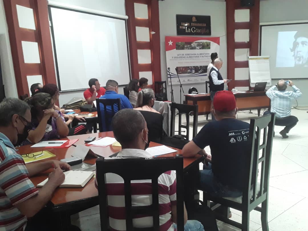 Taller, Gestión Estratégica, Soberanía Alimentaria y Seguridad Alimentaria y Nutricional, Cuba, Villa Clara, la Granjita