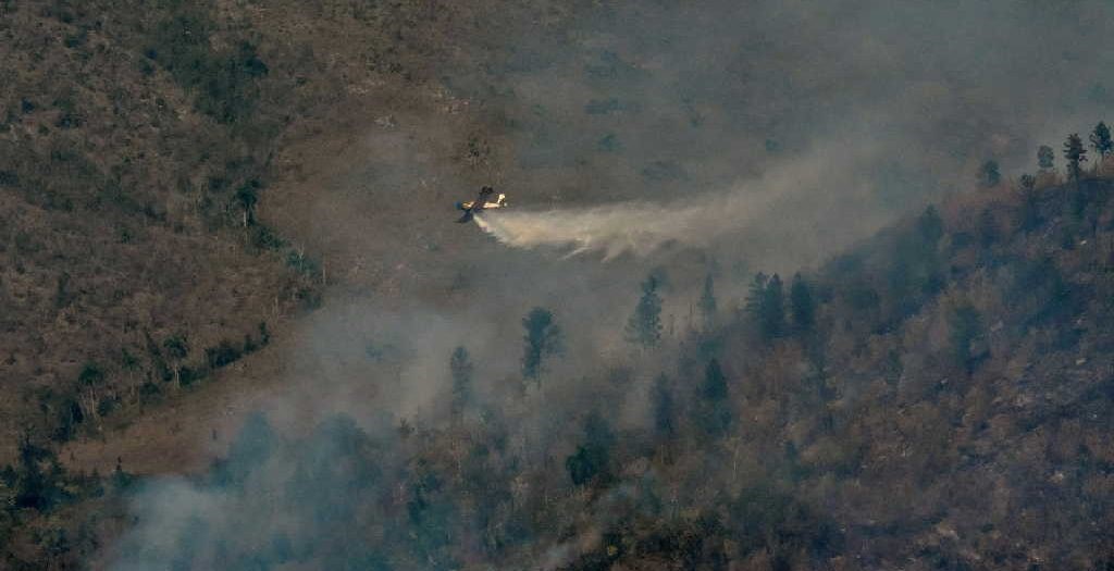 Los aviones operaban a mucha altura y en condiciones adversas. (Fotos: Juan Pablo Carrera/ACN)